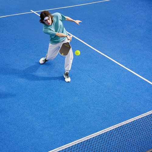 CYCLOTRON Gold Standard Pickleball Paddle - Real Aerospace Titanium Mesh & T700 Raw Carbon Fiber Surface for Massive Spin - Thermoformed 16mm Core, Elongated Hybrid Shape for 4.0+ Players
