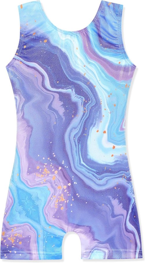 HOZIY Gymnastics Leotards - Sparkle Unicorn & Leopard Biketard Outfits for Girls & Toddlers