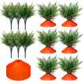 Skiennix Easter Yard Carrots Decorations - 12 Set Outdoor Fake Carrots for Spring Lawn Decor