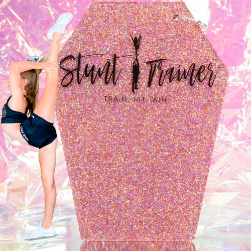 Pink Stunt Trainer – Cheerleading Flyer Balance Board for Stunt Practice | Improve Core Strength, Stability & Body Control | Compact Training Tool for Flyers of All Levels