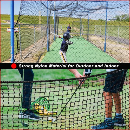 AOLIGEIJS Golf Net,Practice Net,Sports Netting,Sports Practice Barrier Net,Heavy Duty Ball Netting,DIY Ball Net for Golf, Baseball, Hockey, Soccer