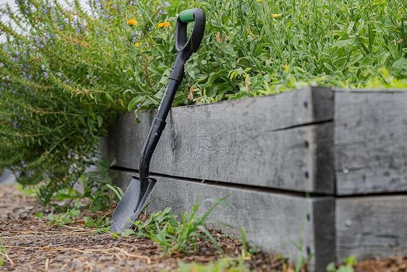 Heavy Duty Mini Digging Shovel with 1050MN Carbon Steel Blade & Ergonomic H-Grip Handle