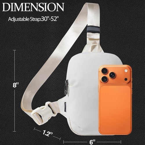 MAXTOP Small Sling Bag - Water Resistant Crossbody Chest Bag for Travel, Sports & Work