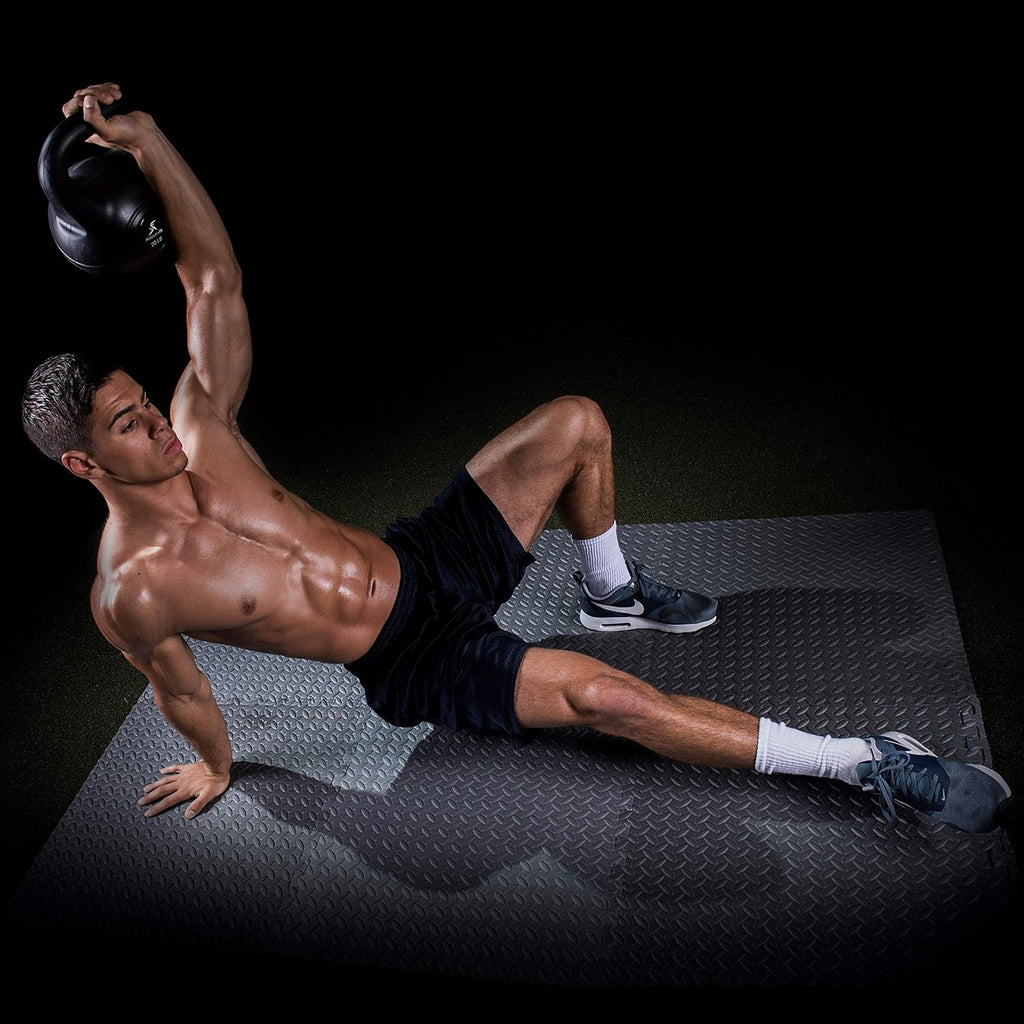 ProsourceFit Vinyl Kettlebell - Durable Weights for Strength Training | Available in 10-35 lbs