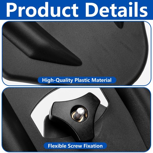 Shupakul 2 Pcs Snowshoe Accessory Tail, 6 Inch Snowshoes Flotation Tail, Detachable Snowshoes Replacement Accessories Fit for All Evo Snowshoe Model
