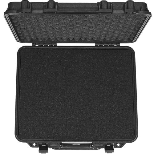 VEVOR Hard Pistol Cases with Customized PU Foam, Waterproof & Dustproof Hard Gun Case for 6 Pistol & 21 Magazine, 19.3×17.1×8.3 in Lockable Pistol Case, Black
