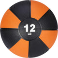 Skiennix 12lb Slam Medicine Ball - Textured Rubber Grip for Core Strength & Flexibility Training