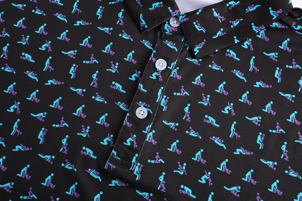 Skiennix Men's Golf Polo Shirt - Short Sleeve Dry Fit Performance | Moisture-Wicking Casual Style
