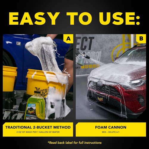 Meguiar’s Hybrid Ceramic Starter Kit | Premium Car Detailing Set with Wash, Wax, Detailer & Tire Shine