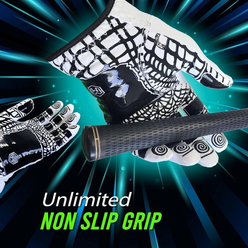 MONKEY GRIP Golf Glove - Premium Synthetic Nonslip Spider Grip for All Weather | Left Hand