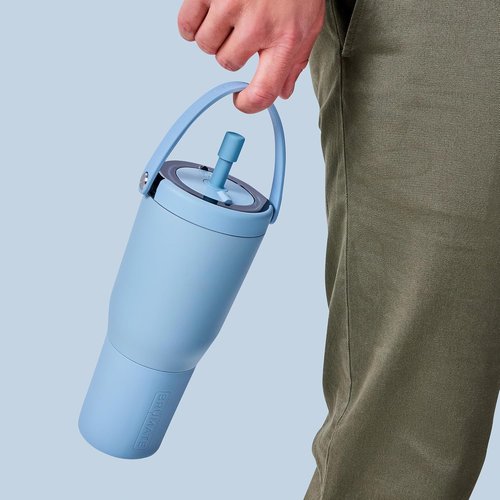 BrüMate Magnetic Straw Caps - Silicone Straw Topper 2-Pack | Dust & Dirt Resistant | Fits All Era & Resa Tumblers (Dune)
