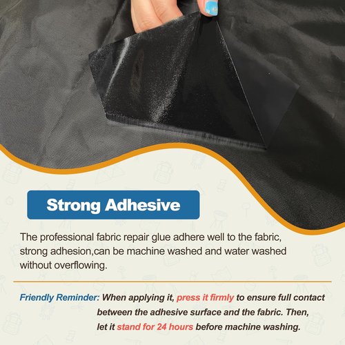 KING MOUNTAIN Self-Adhesive Nylon Fabric Repair Tape - Waterproof Quick Repair Patch for Outdoor Gear | 4x63 Inches (Red)
