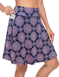 KORALHY Women's Knee-Length Skorts - Athletic Tennis & Golf Skirt with 4 Pockets | Stylish & Functional