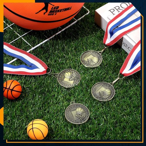 Misdary 12 Pack Medals - Kids Sports Awards with Neck Ribbons | Perfect for Competitions & Celebrations