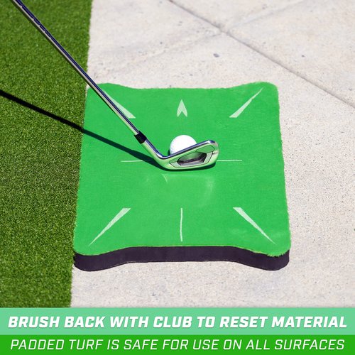 GoSports Swing Spot Golf Swing Impact Training Mat, Shows Club Path at Impact to Detect and Fix Slices, Hooks and More