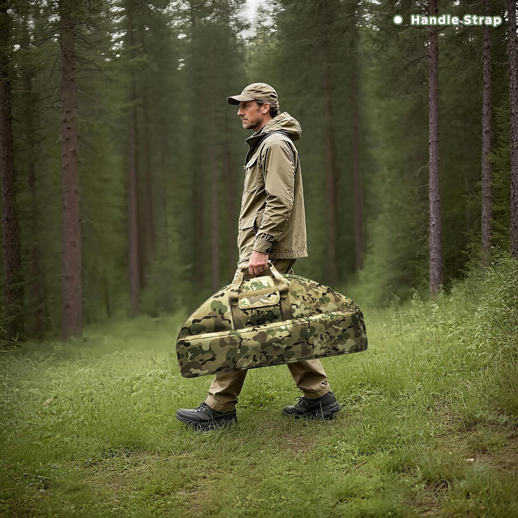 Silfrae Soft Compound Bow Case - Lightweight Padded Carry Bag with Arrow Pocket | Durable Protection