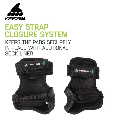 Rollerblade Skate Gear Wrist Pad Protective Gear, Unisex, Multi Sport Protection, Black, Medium