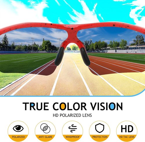 FEISEDY Kids Polarized Baseball Sunglasses - Durable TR90 Frame for Boys & Girls | Model B2454