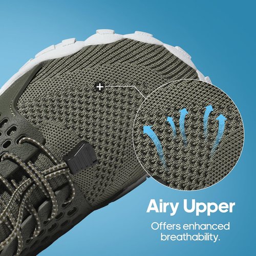 NORTIV 8 Men's Lightweight Water Shoes - Barefoot Aqua Sports Footwear for Hiking & Swimming