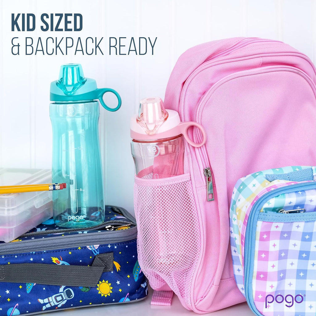Pogo Water Bottle - Reusable BPA-Free with Chug Lid & Carry Handle | Perfect for Travel & Gym | 18oz, 32oz, 40oz, 64oz
