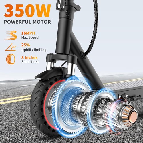 Aovowheel Electric Scooter - High-Speed Folding E-Scooter with Long Range & Dual Brakes | 250W-500W Motor, 16-24 MPH