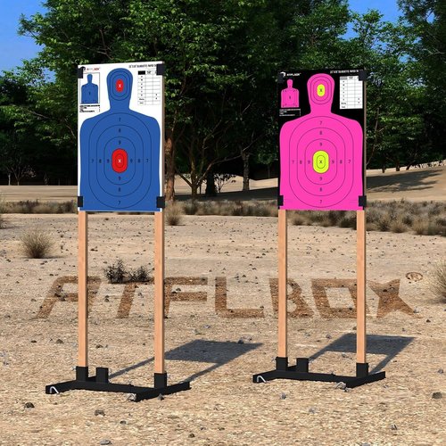 Atflbox High Visibility 5-Color Silhouette Target Paper - 23x35 Inch for Indoor/Outdoor Shooting