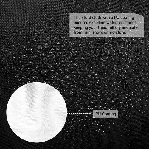 Nagpew Folding Treadmill Cover, Waterproof Treadmill Cover with Zipper, Drawstring, Storage Bag, Dust-proof Run Exercise Cardio Train Machine Protector for Home, Sport, Fitness, Indoor, Outdoor
