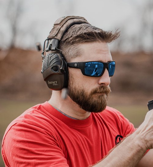 Magpul Apex Sunglasses Tactical Ballistic Sports Eyewear Shooting Glasses for Men Polarized Rectangular, Matte Black, One Size