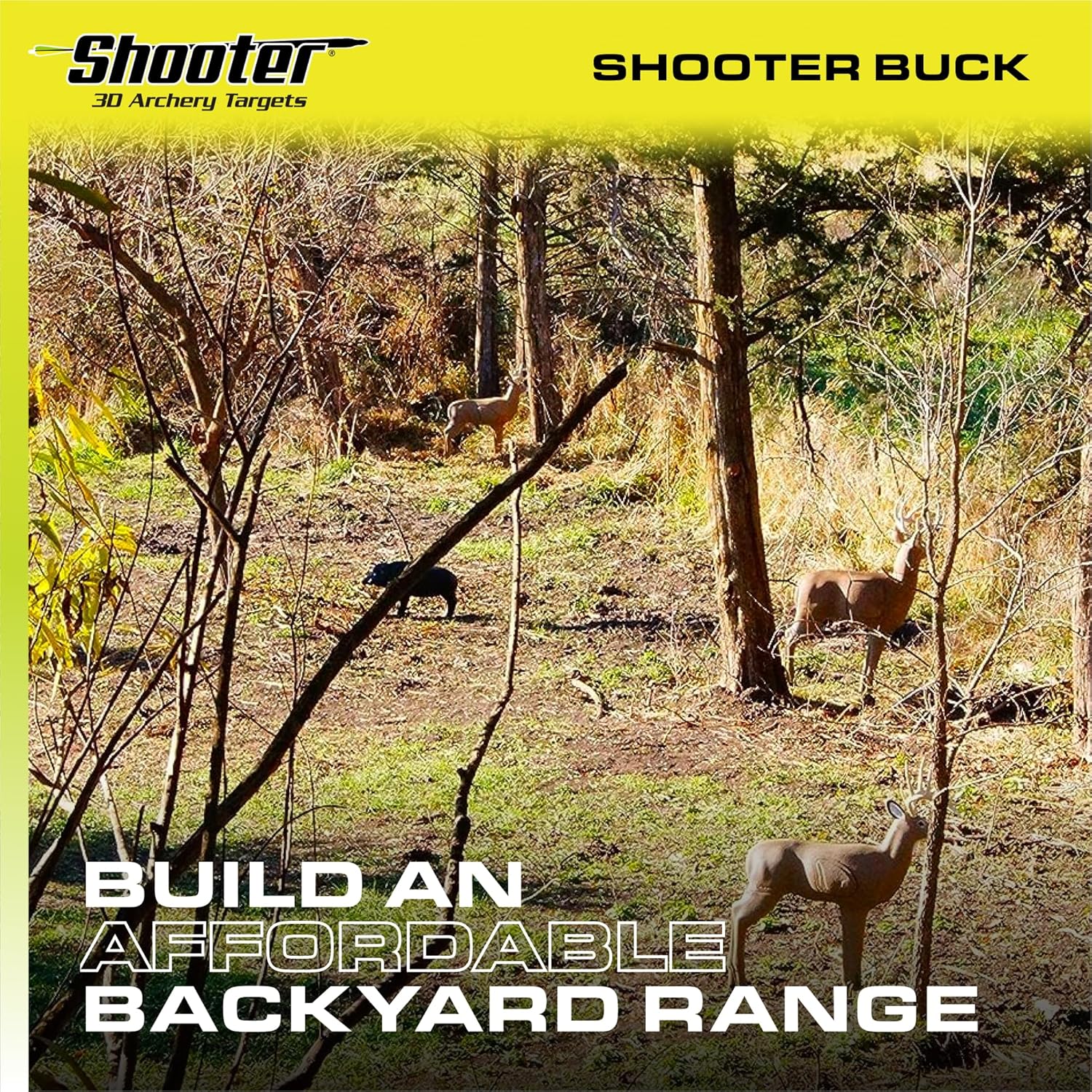 Shooter Buck 3D Deer Archery Target - Realistic Design for Accurate Practice | Durable & Weather-Resistant