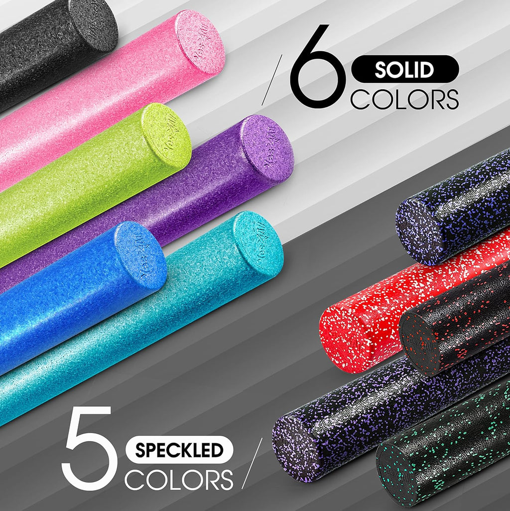 Yes4All High-Density EPP Foam Roller - Versatile Exercise Tool for Yoga, Pilates & Stretching | 12-36 Inch Sizes