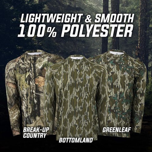 Mossy Oak Camo Hunting Shirt - Long Sleeve, Durable Fabric for Ultimate Comfort