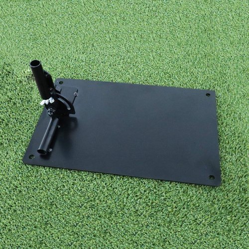BRAMASOLE Golf Swing Plane Trainer Perfector Plate with Arm Band Adjustable Alignment Stick Holder Rods Base Training Aid Driving Range or Mat Practice Equipment (Standard Plate+Arm Band)