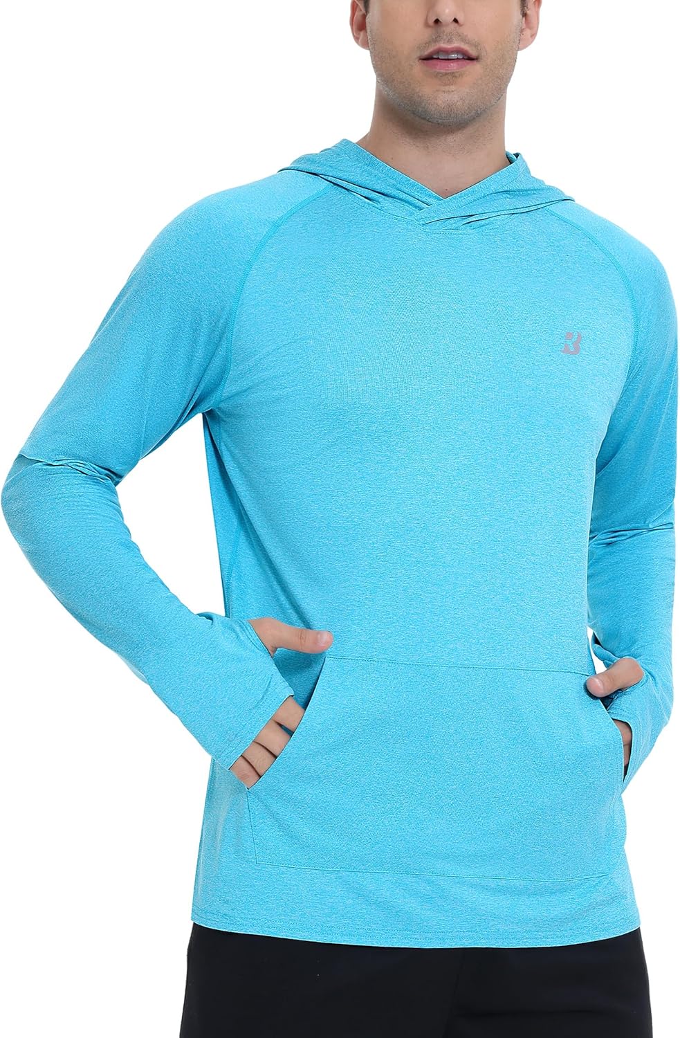 Roadbox UPF 50+ Men's Sun Hoodie - Long Sleeve UV Protection Fishing Shirt | Athletic Rash Guard