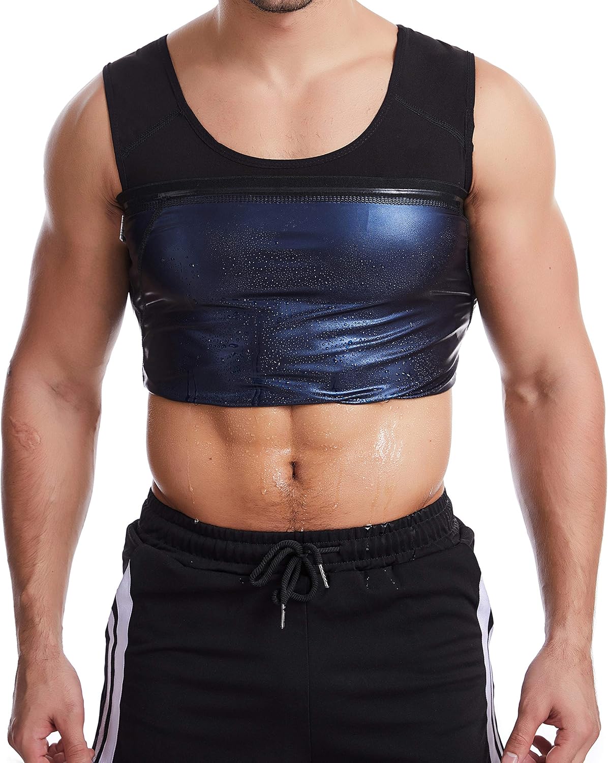 Skiennix Sauna Vest for Men - Weight Loss Compression Body Shaper | Gym Workout Tank Top