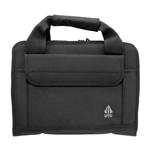 UTG Deluxe Single Pistol Case, Black, Size: Length 11" x Height 8"