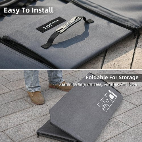 Rhinowalk Folding Bicycle Organizer, Foldable Car Trunk Organizer for Bicycle Transportation, Bicycle Travel Bag, Box for Brompton Folding