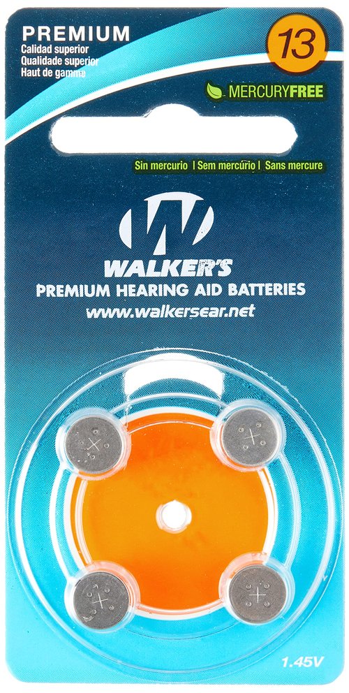 Walker's Game Ear 4-Pack Air Cell Batteries (Fits The Walker elite series of BTE)