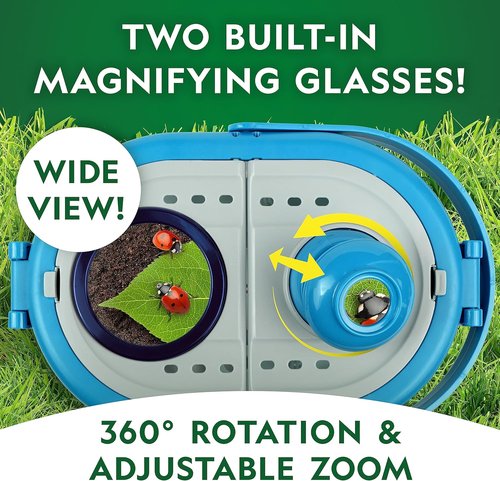 National Geographic Bug Catcher Kit - Kids' Insect Habitat with Magnified Viewer & Tweezers | Outdoor Exploration Toy