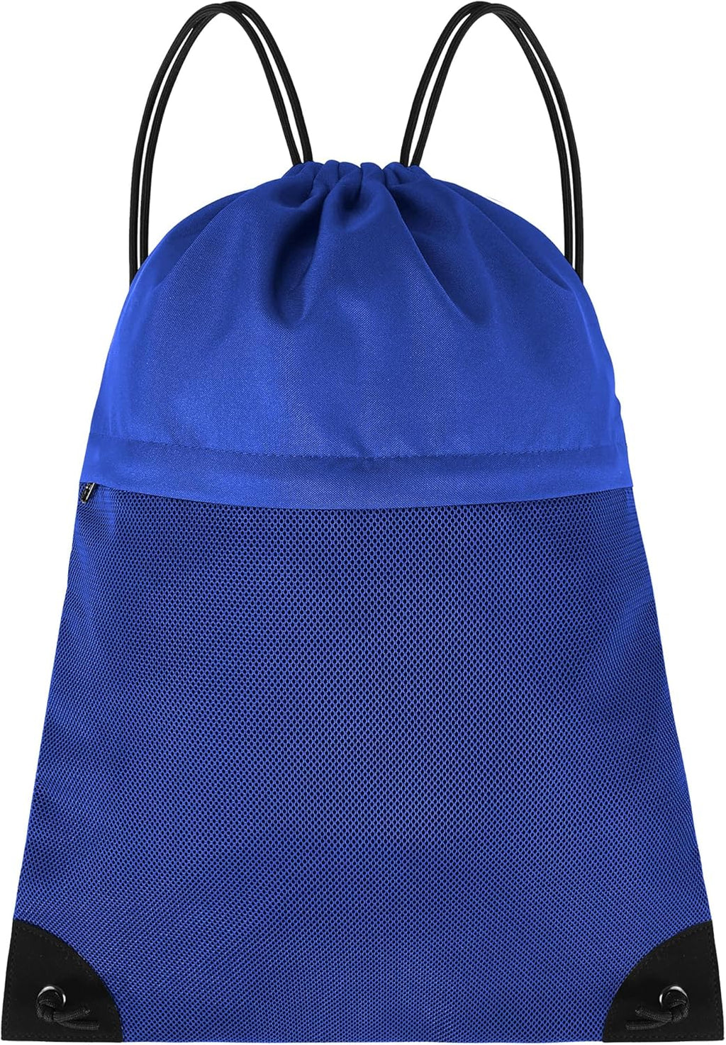 Skiennix Drawstring Backpack Gym Bag - Lightweight Cinch Sports Sackpack for Travel & Yoga, Blue