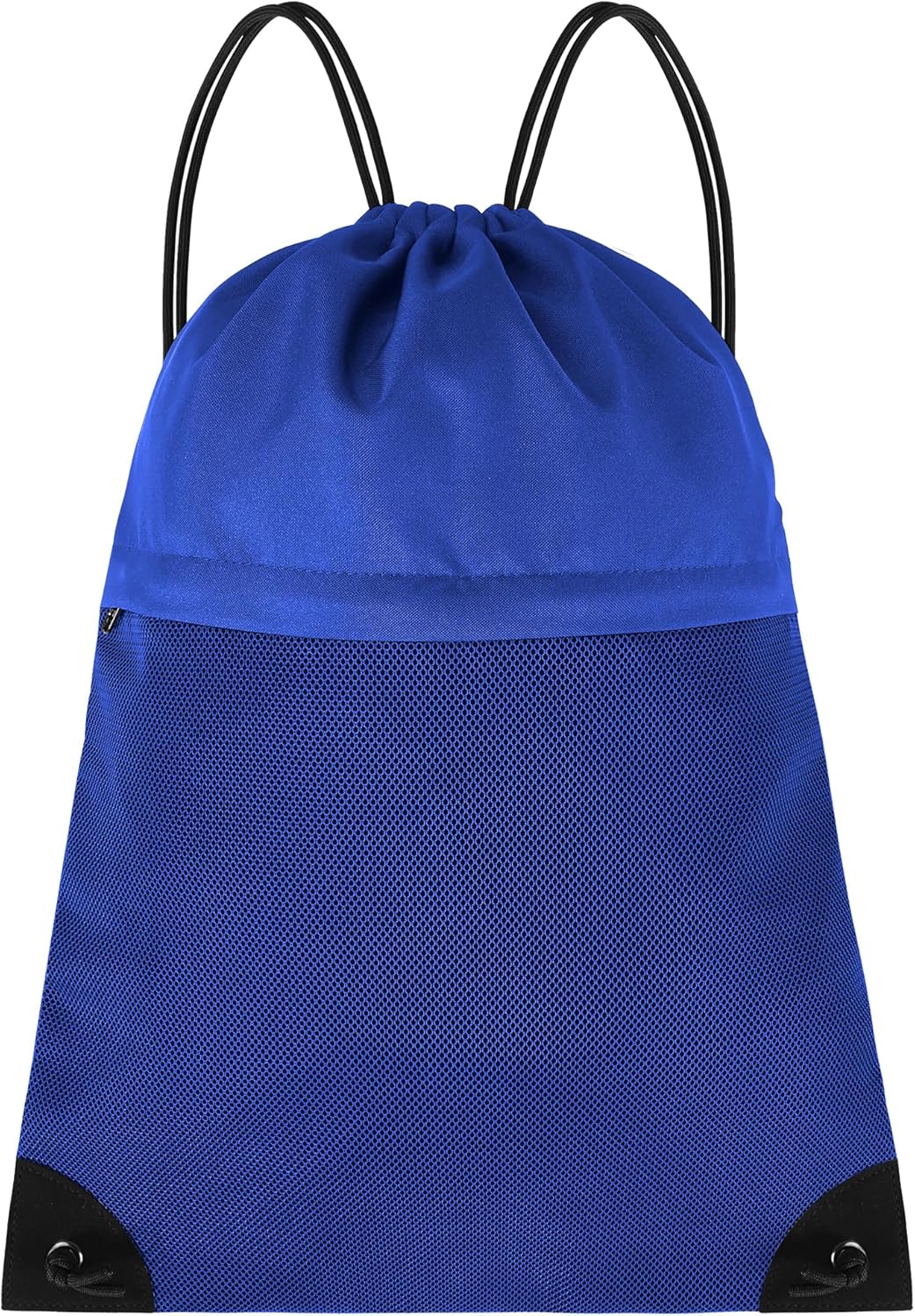 Skiennix Drawstring Backpack Gym Bag - Lightweight Cinch Sports Sackpack for Travel & Yoga, Blue