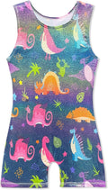 Skiennix Gymnastics Leotard for Girls - Shiny Toddler Biketard Unitard for Tumbling Fun