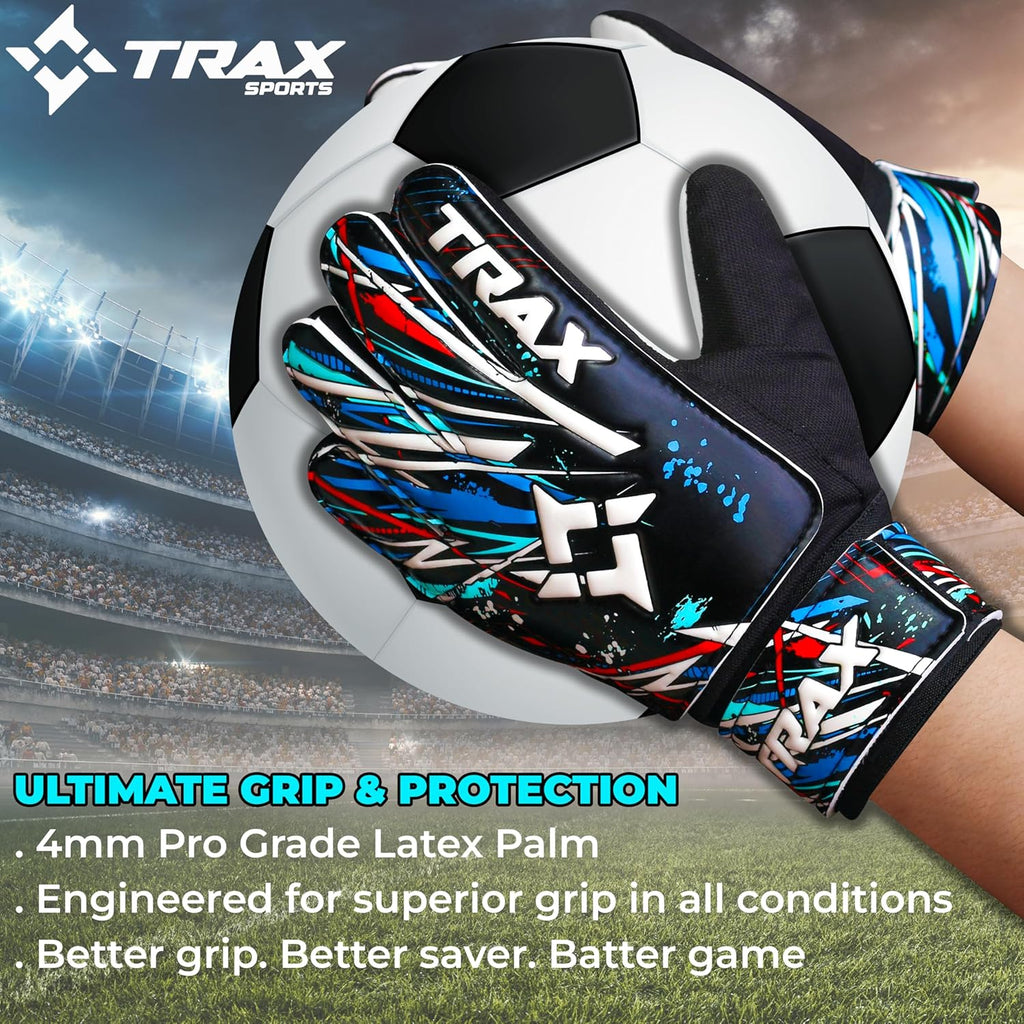 Regine Switzerland Soccer Goalie Gloves - Youth & Adult Football Keeper Gloves with 4mm Anti-Slip Latex Palm