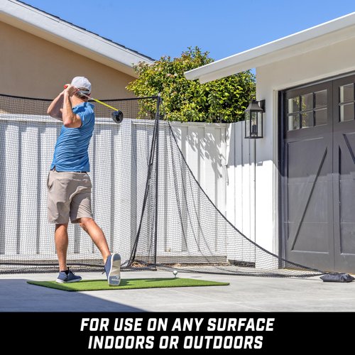 GoSports Shank Net Attachment for Golf Hitting Nets - Black