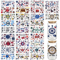 32SheetsUV DTF Cup Wraps for 16oz, Rugby Football Gameday Waterproof UV DTF Tumbler Wrap for Glass Water Bottle, Rub on Transfer Stickers Decals for DIY Coffee Cup (sports1)