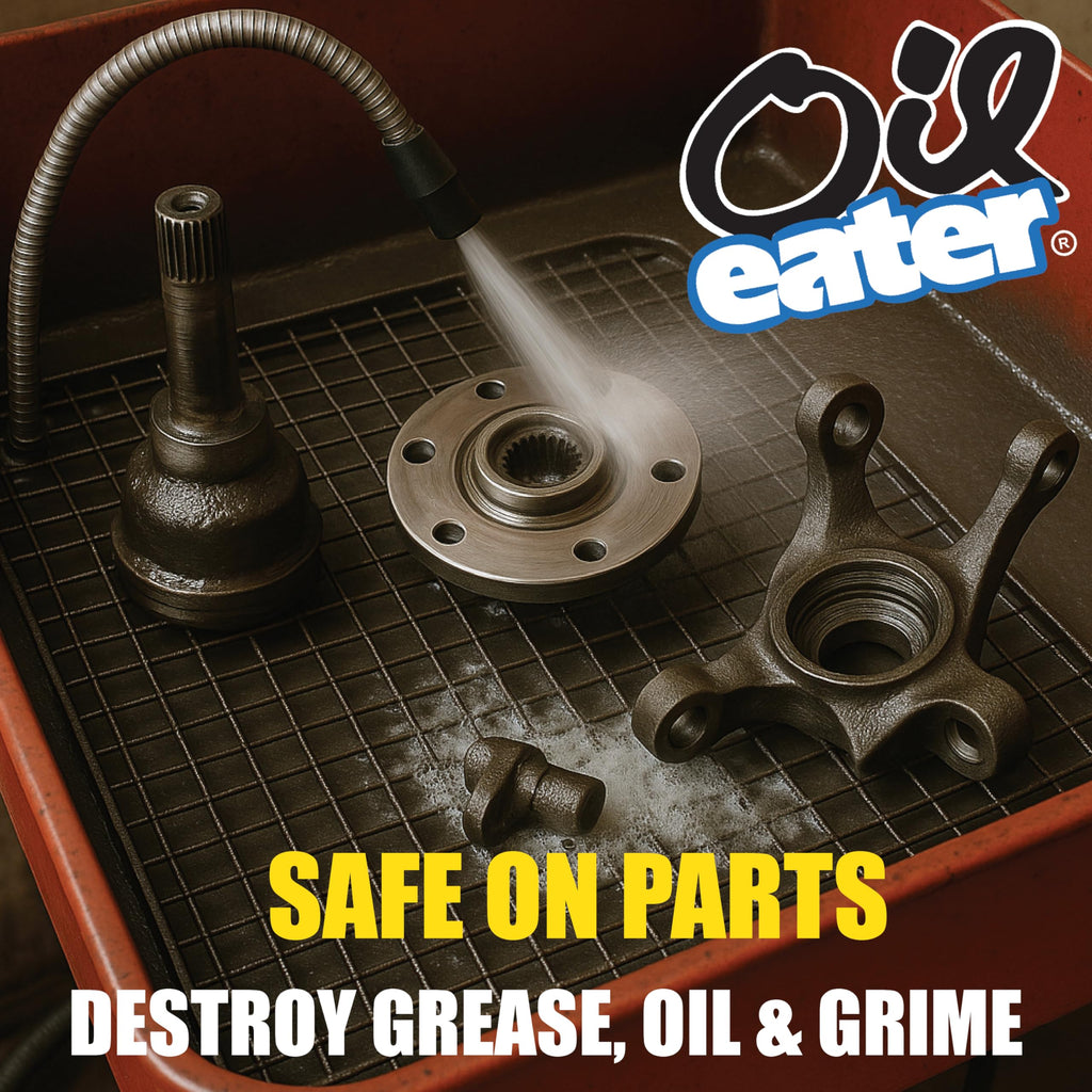 Oil Eater Parts Washer Fluid, Water-Based Heavy Duty pH Neutral, Smart Microbe Safe Parts Cleaner Systems, 5 Gallons