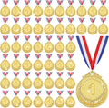 Yinkin Gold Award Medals - 1st Place Medals for Kids | Ribbon Included for Sports Competitions