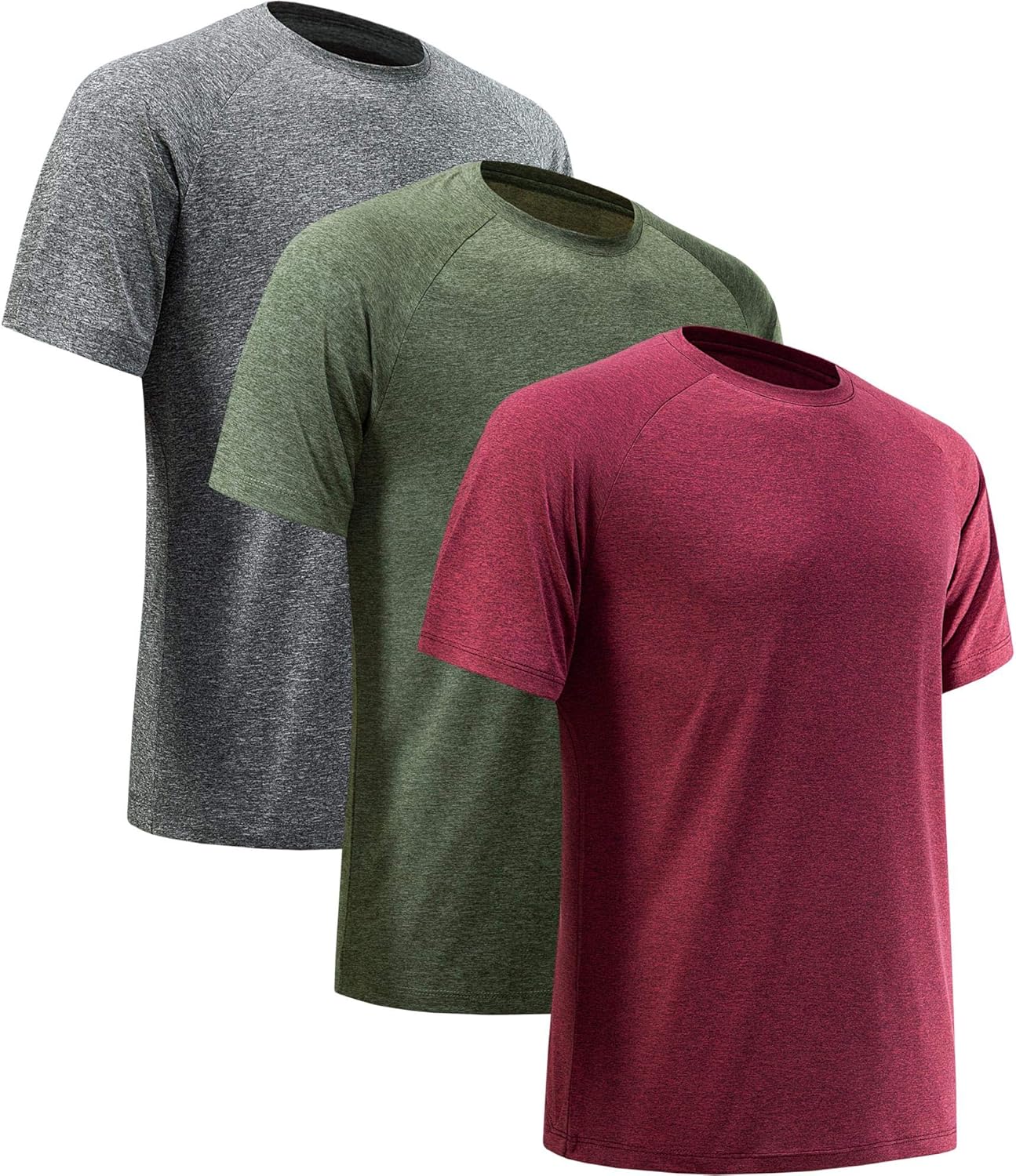 Skiennix Men's Workout Shirt - Short Sleeve Quick Dry Athletic T-Shirt | Moisture-Wicking Fabric
