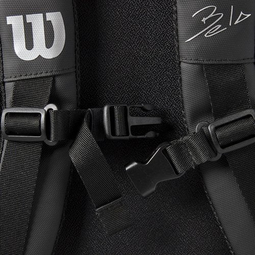 WILSON Bela DNA Super Tour Padel Bag - Holds up to 6 Paddles, Black
