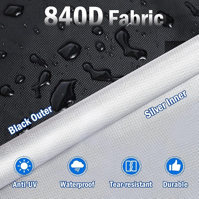 2 Bike Transport Cover for Rack - 840D Waterproof Heavy Duty Bicycle Cover with Windproof Straps (Variation: Bicycle Cover for Transport (2 Bike))