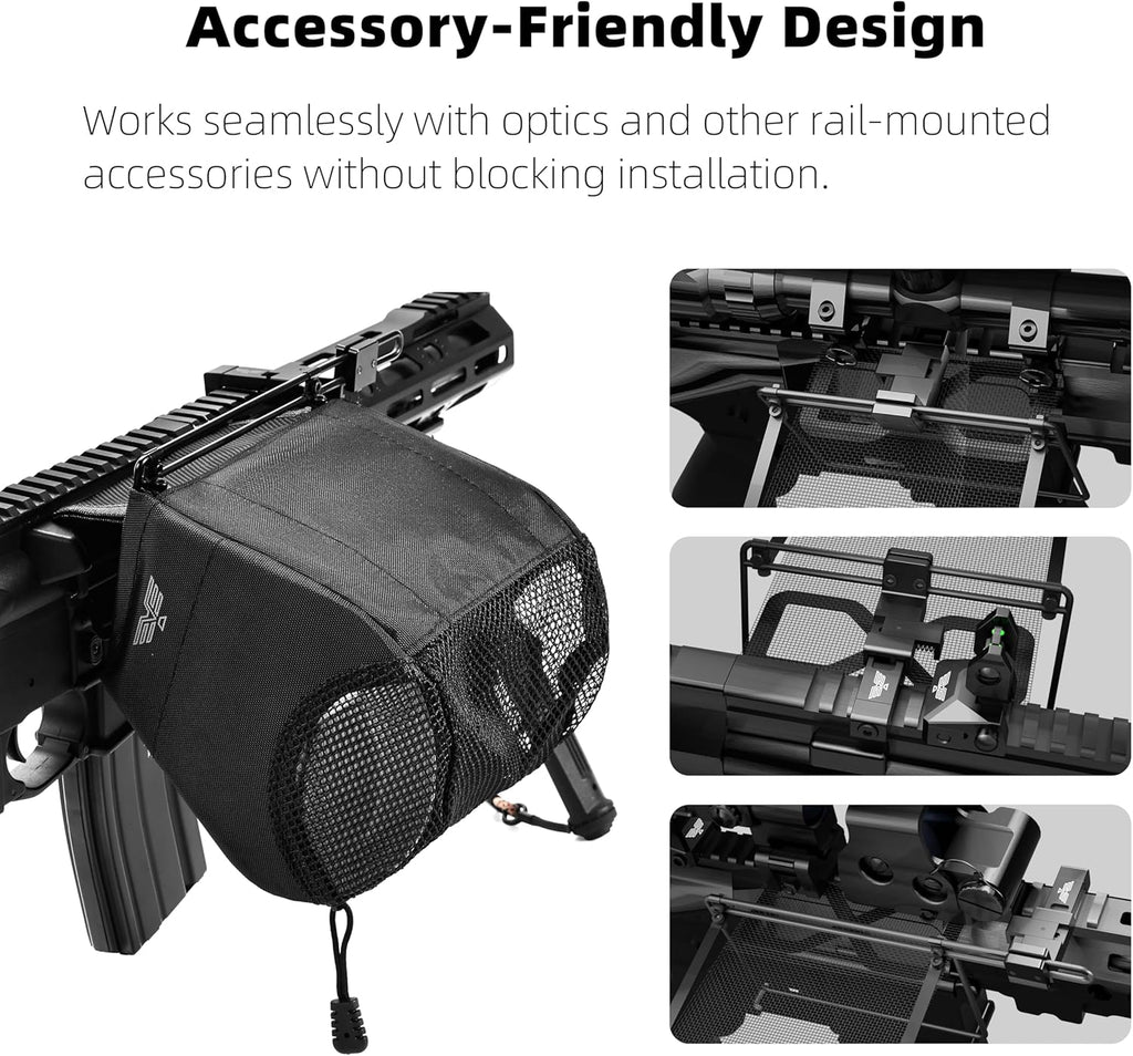 Visiofire Brass Catcher - Spring-Loaded Shell Catcher with 304SS Mesh & Zippered Bottom | Heat-Resistant Design